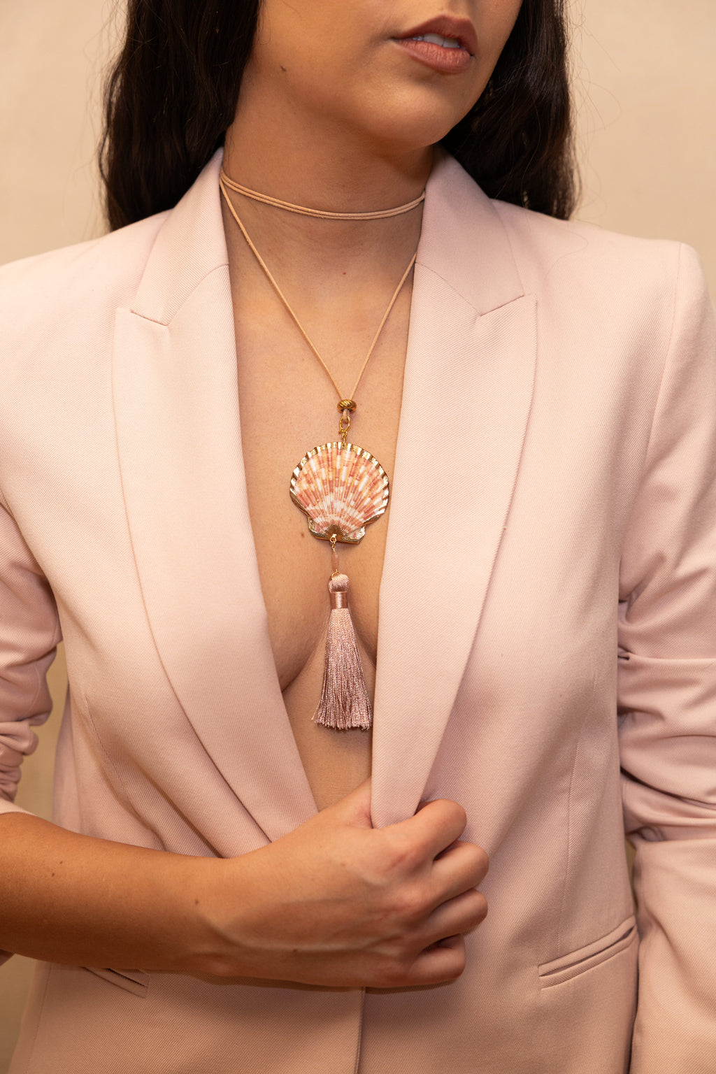 Collar Charm Coral